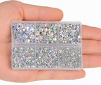 4000pcs Hot Fix Round Crystals Gems Glass Stones Hotfix Flat Back Rhinestones - Image 6