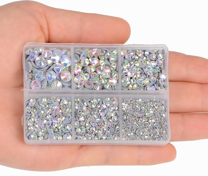 4000pcs Hot Fix Round Crystals Gems Glass Stones Hotfix Flat Back Rhinestones - Image 6