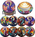 ijbnhd 8 PCS Diamond Art Coasters Kits by ijbnhd