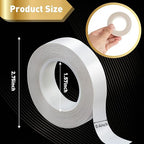 3 Rolls Thin Double Sided Tape for Crafts, Scrapbooking, Photography, Paper - Image 2