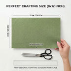 Sage Green Felt Fabric Sheets Stiff 20 Pcs 8" X 12", 1mm Thick Assorted Color - Image 2