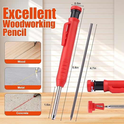 Stair Tread Template Tool, Stair Gauge Set Shelf Layout Measuring Scribe Tool - Image 4