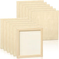Kathfly 12 Pcs 8 x 8'' Wood Panel Boards, Unfinished Wood Canvas Panels by Kathfly