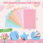 Peryiter 150 Pcs Back to School Pastel Felt Sheets Bulk - Image 2
