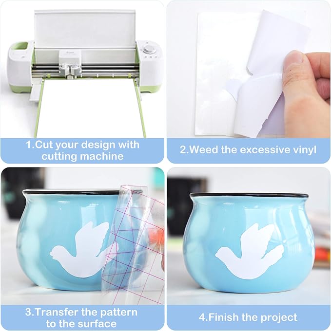 Prime Vinyl Permanent Vinyl- Glossy White Adhesive Vinyl - Image 5