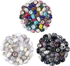 Aipridy Assortment European Large Hole Beads Spacer Beads Rhinestone Craft Beads - Image 2