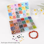 Crystal Chips Beads for Jewelry Making, 24 Colors Natural Gemstone Beads Making - Image 4