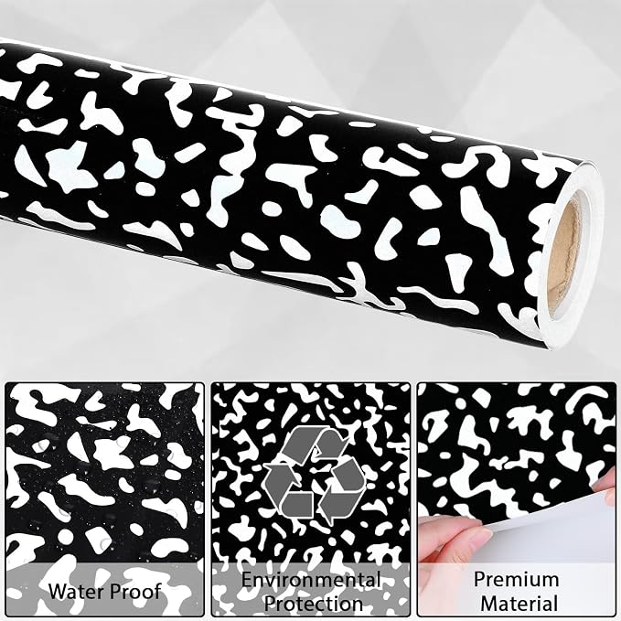 Qyeahkj Composition Bulletin Board Paper Roll Black Dot Bulletin Board - Image 4