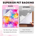 Pink Splatter Permanent Adhesive Vinyl 12 Sheets 12'' x 10'' | Pink Splash - Image 4