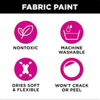Tulip Soft Fabric Paint, Stays Soft and Flexible, Permanent Paint, - Image 3