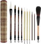 10-Piece Chinese Calligraphy Brush Set by SEAMEW