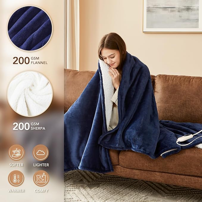 Homemate Electric Heated Blanket King Size - Image 2