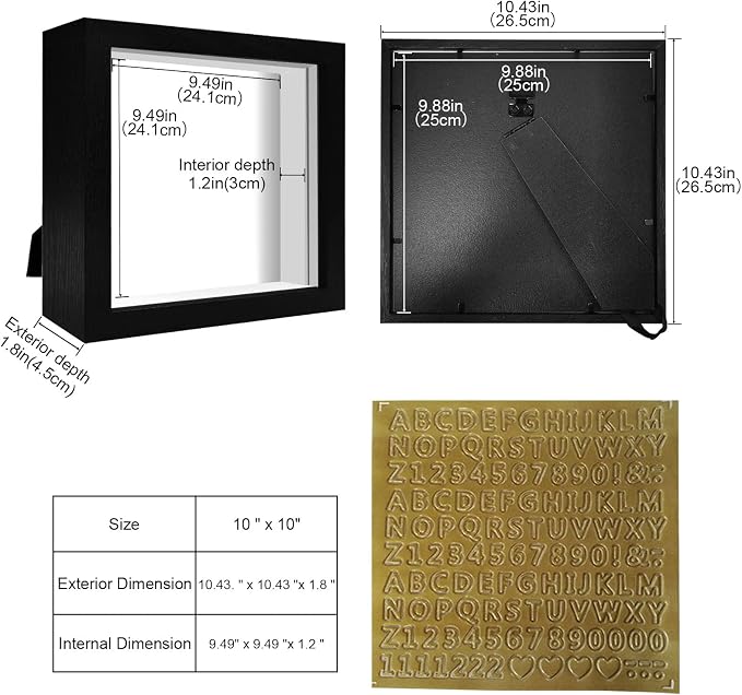 10x10 Shadow Box Frame Display Case - Image 2