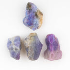 ColouredRocks 4pcs. Hackmanite Crystals, UV Reactive, Raw Stones, Rough - Image 3