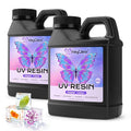 HeyClear 1000g UV Resin kit Crystal Clear, Low Odor, Premixed UV Epoxy Resin by HeyClearResin