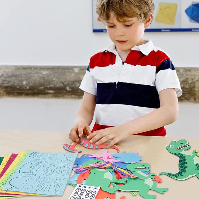 Fennoral 12 Pack Dinosaur Craft Kit - Image 2