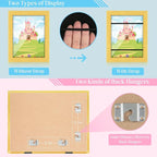 Kids Art Frames, 8.5x11 Front Opening Kids Artwork Frames Changeable, Milk - Image 2