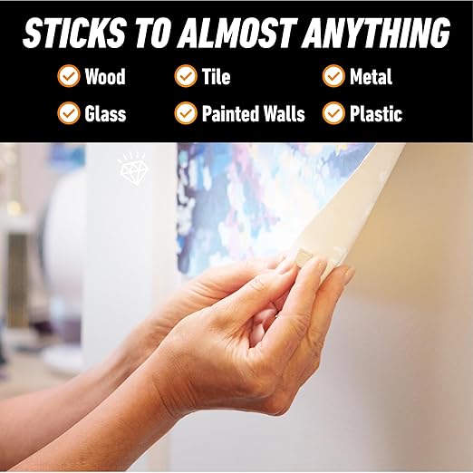Gorilla Removable Mounting Putty Reusable & Repositionable Adhesive 168 Count - Image 3