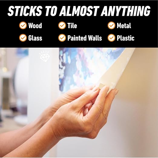 Gorilla Removable Mounting Putty Reusable & Repositionable Adhesive 168 Count - Image 3