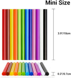120 Pack Colored Hot Glue Sticks, Mini Hot Glue Sticks Bulk, Wax Seal Stamp - Image 2