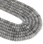Songxi 5x8mm Natural Green Jadeite Stone Rondelle Beads, Gemstone - Image 2