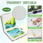 5x5 Handy Portable Handmade Cloth Fabric Hardcover Sewing Binding Travel - Image 4