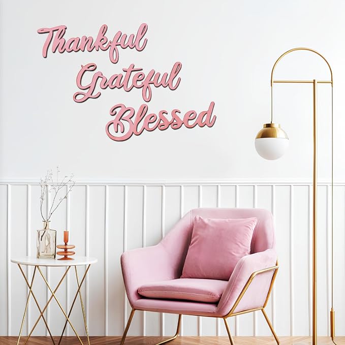 3 Pcs Thankful Grateful Blessed Wall Signs Thankful Grateful Blessed Signs - Image 7