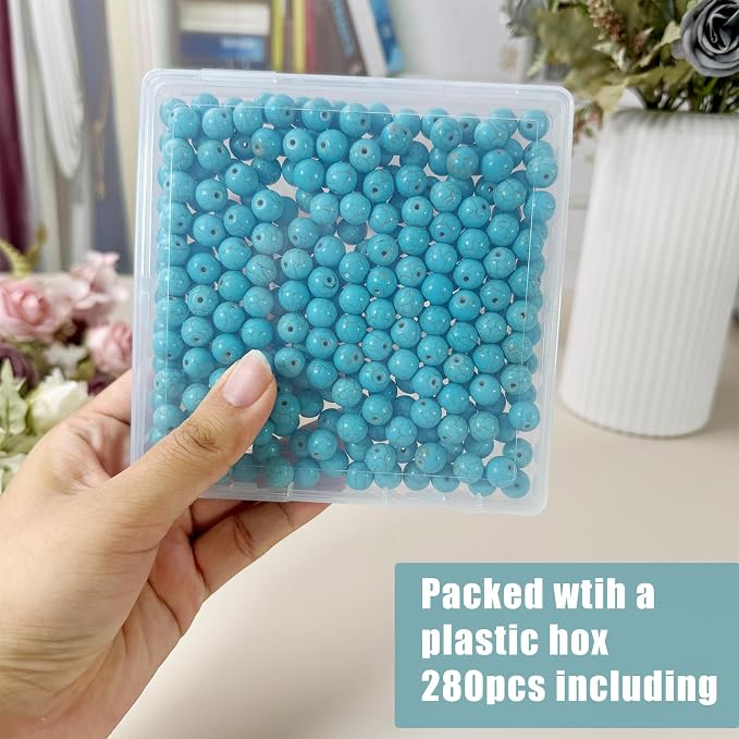 Turquoise Beads Bulk 10mm - Image 3