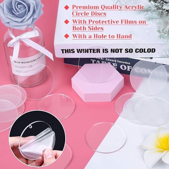 Audab Acrylic Keychain Blanks - Image 2