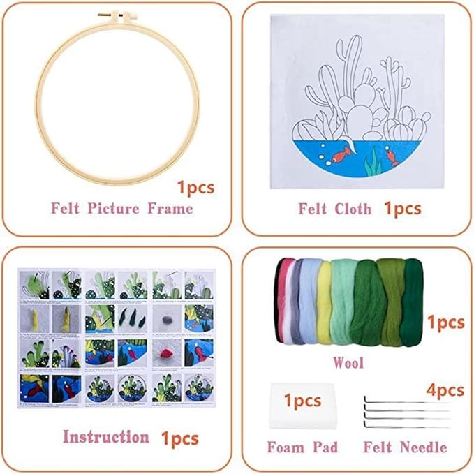 CaptainCrafts DIY Needle Felting Starter Kit - Image 7