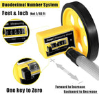 Zozen 4-Inch Measuring Wheel in Feet and Inches, One-Key to Reset | Telescopic - Image 3