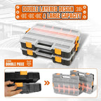 Jack Boss Tool Box with Transparent Lid, Single Side 17-Compartments Organizer - Image 6