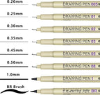 Muchcute Micro Fineliner Drawing Art Pens: 20 Set Extra Fine Line Waterproof - Image 3