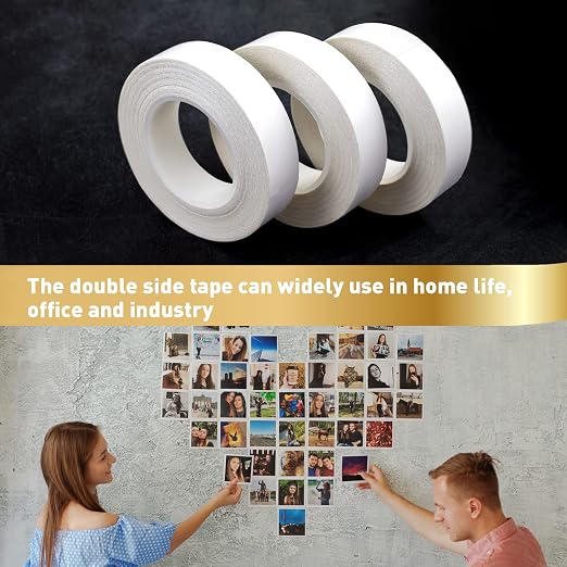 3 Rolls Thin Double Sided Tape for Crafts, Scrapbooking, Photography, Paper - Image 5