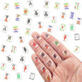 200 Pieces Tiny Mahjong for Dollhouse Miniatures Resin Things for Crafts Mini by HOMICO