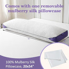 HOMELAB Adjustable Shredded Memory Foam Body Pillow Bundle - Image 3