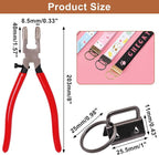Key Fob Hardware Set, Key Lanyard, Keychain Making Kit Crafts DIY Supplies - Image 2