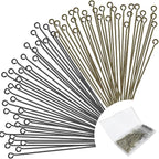 600 Pieces 2 Inch Eye Pins for Jewelry Making DIY, Straight Pins Jewelry Making by BOYIVI