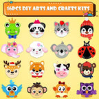 16 Pack Arts and Crafts for Kids, Toddler Crafts Animal Paper Plate Art Kit - Image 4