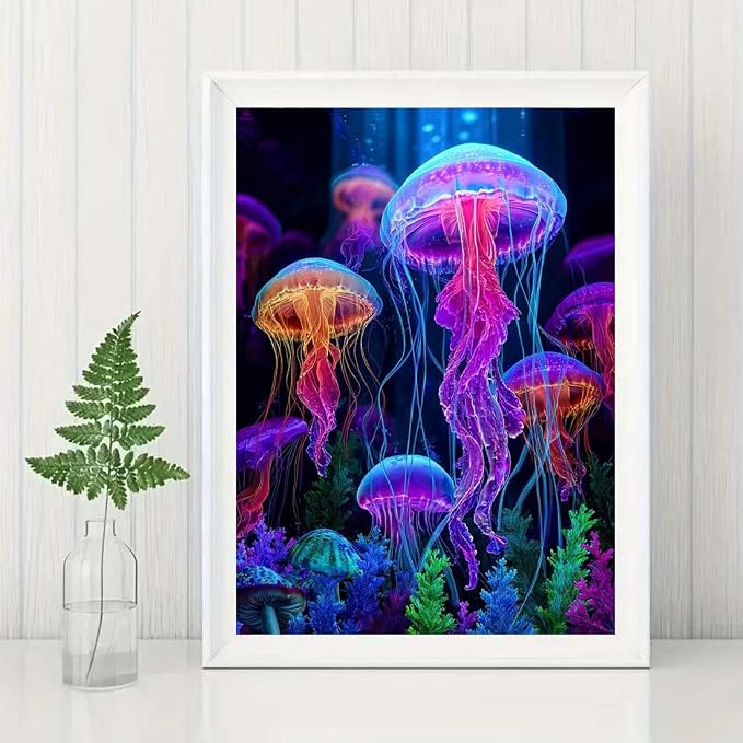 SHICERNHJ Jellyfish Diamond Art Painting Kits - Image 3