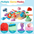 FURWEY Play Sand Set, with 13.3lbs of Colorful Sensory Sand, Plus 15 Tools & - Image 5
