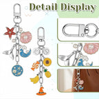 Oqqlin 50 Pcs Keychain Making Kit Bulk, Keyrings Charms - Image 3