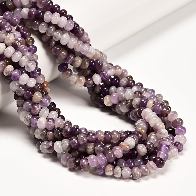 ICAI 4x6mm Natural Rondelle Beads – Loose Gemstone Spacers - Image 3