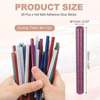 PATIKIL Hot Glue Sticks for Glue Gun, Rose Red - Image 2