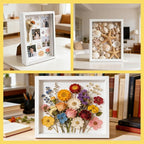 VOKOY 2 Pack 8" x 10" Shadow Box Frame, Wooden White Hollow Photo Frame - Image 7