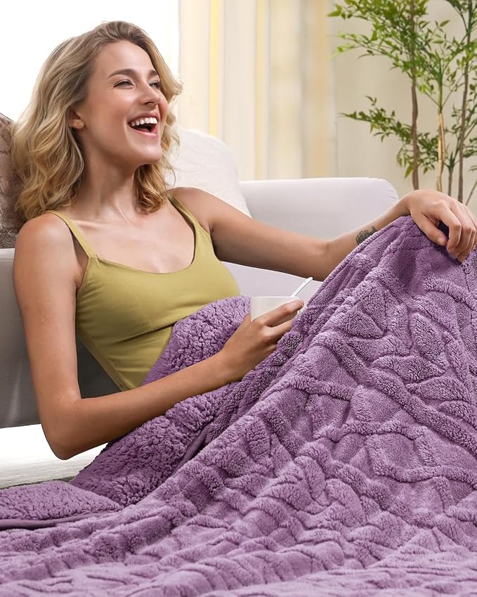 Cottonblue Jacquard Weighted Blanket 15 lbs - Image 5