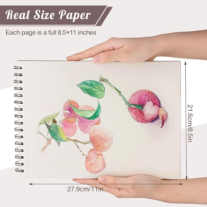 Sketch Book 8.5×11 inch, Spiral Bound Sketch Pad 50 Sheets, Acid-Free Sketchbook - Image 8