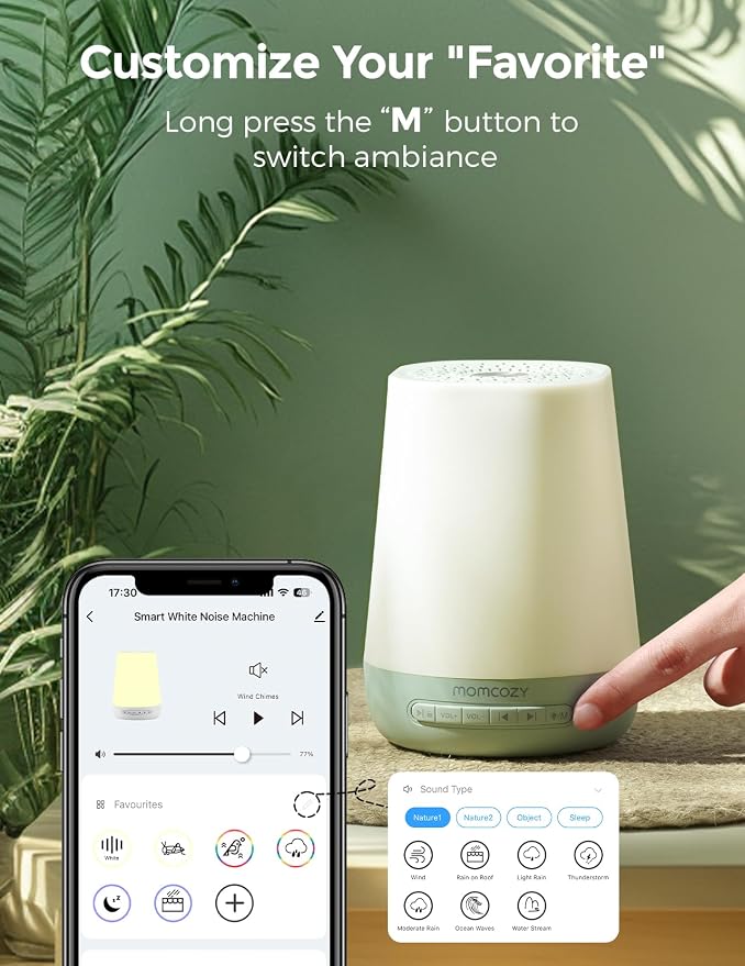 Baby Sound Machine, Momcozy White Noise Machine - Image 3