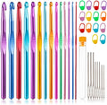 Vodiye 14 Sizes Crochet Hooks Set 2.0–10.0mm, Colorful Metal Crochet Needles by Vodiye