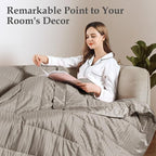 downluxe Weighted Blanket King Size, 18 lb Weighted Blanket - Image 7